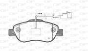 BPA1100.21 Sada brzdových destiček, kotoučová brzda OPEN PARTS