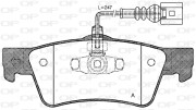 BPA1187.02 Sada brzdových destiček, kotoučová brzda OPEN PARTS