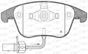 BPA1219.11 Sada brzdových destiček, kotoučová brzda OPEN PARTS