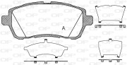 BPA1281.10 Sada brzdových destiček, kotoučová brzda OPEN PARTS