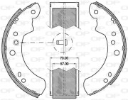 BSA2050.00 Sada brzdových čelistí OPEN PARTS