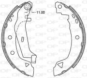 BSA2098.00 Sada brzdových čelistí OPEN PARTS