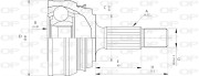 CVJ5005.10 Sada kloubů, hnací hřídel OPEN PARTS