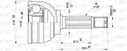 CVJ5044.10 Sada kloubů, hnací hřídel OPEN PARTS