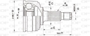 CVJ5049.10 Sada kloubů, hnací hřídel OPEN PARTS