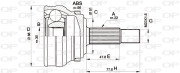 CVJ5109.10 Sada kloubů, hnací hřídel OPEN PARTS