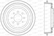 BAD9007.20 Brzdový buben OPEN PARTS