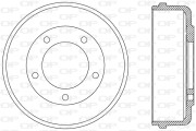 BAD9074.10 Brzdový buben OPEN PARTS