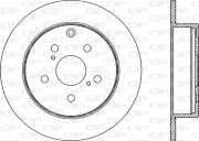 BDA2340.10 Brzdový kotouč OPEN PARTS