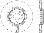 BDA2547.20 Brzdový kotouč OPEN PARTS