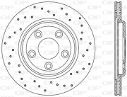 BDRS2358.25 Brzdový kotouč OPEN PARTS