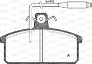 BPA0128.02 Sada brzdových destiček, kotoučová brzda OPEN PARTS