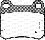 BPA0157.00 OPEN PARTS sada brzdových platničiek kotúčovej brzdy BPA0157.00 OPEN PARTS