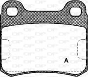 BPA0157.10 Sada brzdových destiček, kotoučová brzda OPEN PARTS