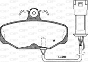 BPA0205.02 OPEN PARTS sada brzdových platničiek kotúčovej brzdy BPA0205.02 OPEN PARTS