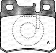 BPA0282.20 OPEN PARTS sada brzdových platničiek kotúčovej brzdy BPA0282.20 OPEN PARTS