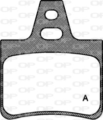 BPA0311.00 Sada brzdových destiček, kotoučová brzda OPEN PARTS
