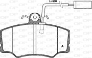 BPA0312.02 OPEN PARTS sada brzdových platničiek kotúčovej brzdy BPA0312.02 OPEN PARTS