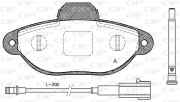 BPA0414.21 Sada brzdových destiček, kotoučová brzda OPEN PARTS