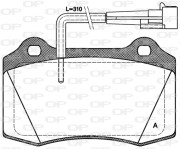 BPA0434.22 Sada brzdových destiček, kotoučová brzda OPEN PARTS