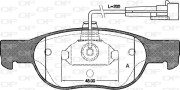 BPA0588.11 Sada brzdových destiček, kotoučová brzda OPEN PARTS