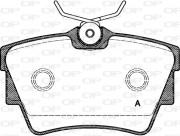 BPA0591.10 Sada brzdových destiček, kotoučová brzda OPEN PARTS