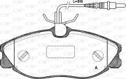 BPA0604.04 Sada brzdových destiček, kotoučová brzda OPEN PARTS