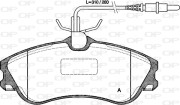 BPA0634.04 Sada brzdových destiček, kotoučová brzda OPEN PARTS