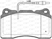 BPA0666.14 Sada brzdových destiček, kotoučová brzda OPEN PARTS