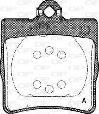 BPA0678.00 Sada brzdových destiček, kotoučová brzda OPEN PARTS