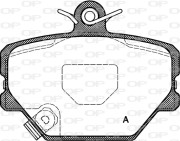 BPA0705.02 OPEN PARTS sada brzdových platničiek kotúčovej brzdy BPA0705.02 OPEN PARTS