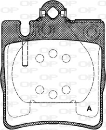 BPA0709.00 Sada brzdových destiček, kotoučová brzda OPEN PARTS