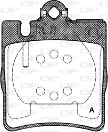 BPA0709.10 Sada brzdových destiček, kotoučová brzda OPEN PARTS