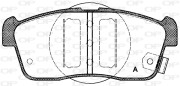 BPA0724.02 Sada brzdových destiček, kotoučová brzda OPEN PARTS