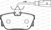 BPA0767.01 Sada brzdových destiček, kotoučová brzda OPEN PARTS