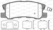 BPA0803.12 Sada brzdových destiček, kotoučová brzda OPEN PARTS