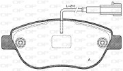 BPA0859.11 Sada brzdových destiček, kotoučová brzda OPEN PARTS