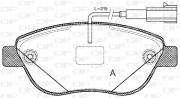 BPA0859.12 Sada brzdových destiček, kotoučová brzda OPEN PARTS