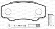 BPA0961.00 Sada brzdových destiček, kotoučová brzda OPEN PARTS