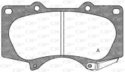 BPA0988.00 Sada brzdových destiček, kotoučová brzda OPEN PARTS