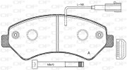 BPA1275.01 Sada brzdových destiček, kotoučová brzda OPEN PARTS