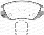 BPA1385.02 Sada brzdových destiček, kotoučová brzda OPEN PARTS