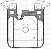 BPA1539.00 OPEN PARTS sada brzdových platničiek kotúčovej brzdy BPA1539.00 OPEN PARTS