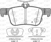 BPA1551.12 Sada brzdových destiček, kotoučová brzda OPEN PARTS