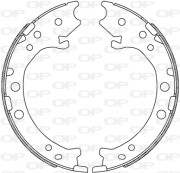 BSA2243.00 Sada brzdových čelistí OPEN PARTS