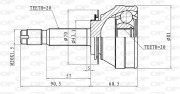 CVJ5001.10 OPEN PARTS sada kĺbov hnacieho hriadeľa CVJ5001.10 OPEN PARTS