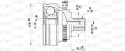 CVJ5110.10 OPEN PARTS sada kĺbov hnacieho hriadeľa CVJ5110.10 OPEN PARTS