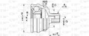 CVJ5120.10 Sada kloubů, hnací hřídel OPEN PARTS