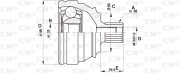 CVJ5121.10 OPEN PARTS sada kĺbov hnacieho hriadeľa CVJ5121.10 OPEN PARTS