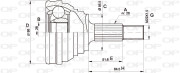 CVJ5149.10 Sada kloubů, hnací hřídel OPEN PARTS